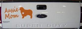 Australian Shepherd Aussie Mom Dog Car or Truck Window Decal Sticker (Nut Brown)