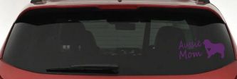 Australian Shepherd Aussie Mom Dog Car or Truck Window Vinyl Decal Sticker (Violet)