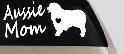 Australian Shepherd Aussie Mom Dog Car or Truck Window Vinyl Decal Sticker