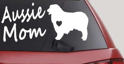 Australian Shepherd Aussie Mom Dog Car or Truck Window Vinyl Decal Sticker