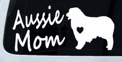 Australian Shepherd Aussie Mom Dog Car or Truck Window Decal Sticker