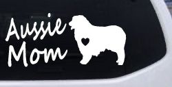 Australian Shepherd Aussie Mom Dog Car or Truck Window Decal Sticker