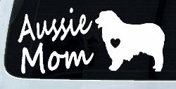Australian Shepherd Aussie Mom Dog Car or Truck Window Decal Sticker
