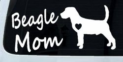 Beagle Mom Dog Car or Truck Window Decal Sticker