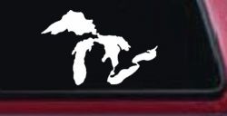 Great Lakes Car or Truck Window Decal Sticker