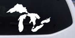 Great Lakes Car or Truck Window Decal Sticker