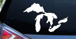 Great Lakes Car or Truck Window Decal Sticker