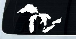 Great Lakes Car or Truck Window Decal Sticker