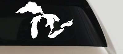 Great Lakes Car or Truck Window Vinyl Decal Sticker