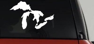 Great Lakes Car or Truck Window Vinyl Decal Sticker