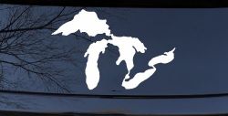 Great Lakes Car or Truck Window Decal Sticker