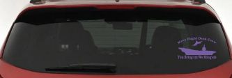 Aircraft Carrier Navy Flight Deck Crew You Bring Them We Sling Them Military Car or Truck Window Decal Sticker (Purple)