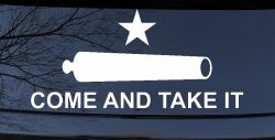Come and Take It Cannon 2nd Amendment Molon Labe Pro Gun Guns Car or Truck Window Decal Sticker