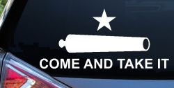 Come and Take It Cannon 2nd Amendment Molon Labe Pro Gun Guns Car or Truck Window Decal Sticker