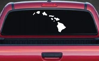 Hawaiian Island Chain Car or Truck Window Decal Sticker