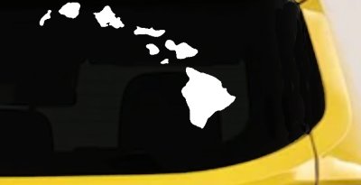 Hawaiian Island Chain Car or Truck Window Vinyl Decal Sticker