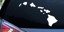 Hawaiian Island Chain Car or Truck Window Decal Sticker