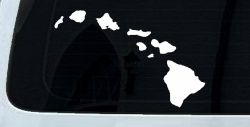 Hawaiian Island Chain Car or Truck Window Decal Sticker