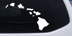 Hawaiian Island Chain Car or Truck Window Decal Sticker