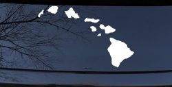 Hawaiian Island Chain Car or Truck Window Decal Sticker