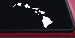 Hawaiian Island Chain Car or Truck Window Decal Sticker