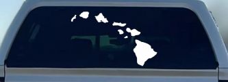 Hawaiian Island Chain Car or Truck Window Decal Sticker