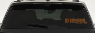 Diesel Powered Motor Sports Car or Truck Window Decal Sticker (Copper)