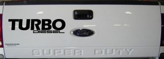 Turbo Diesel Off Road Car or Truck Window Decal Sticker (Black)