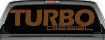 Turbo Diesel Off Road Car or Truck Window Decal Sticker (Copper)