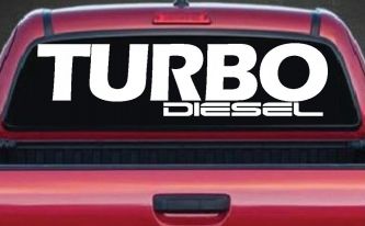 Turbo Diesel Off Road Car or Truck Window Decal Sticker