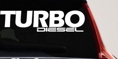 Turbo Diesel Off Road Car or Truck Window Vinyl Decal Sticker