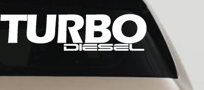 Turbo Diesel Off Road Car or Truck Window Vinyl Decal Sticker