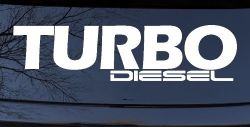 Turbo Diesel Off Road Car or Truck Window Decal Sticker