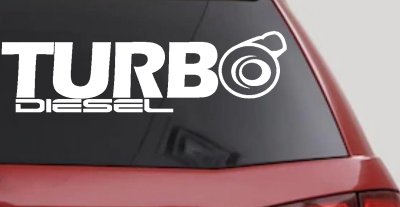 Turbo Diesel Off Road Car or Truck Window Vinyl Decal Sticker