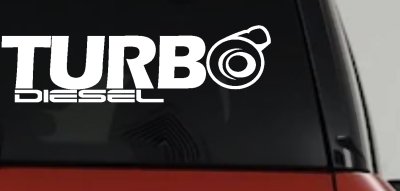 Turbo Diesel Off Road Car or Truck Window Vinyl Decal Sticker