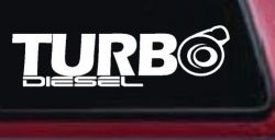 Turbo Diesel Off Road Car or Truck Window Decal Sticker