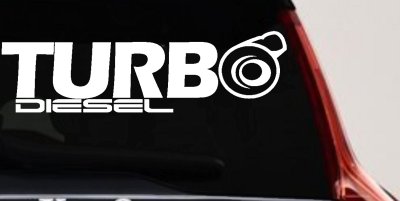 Turbo Diesel Off Road Car or Truck Window Vinyl Decal Sticker