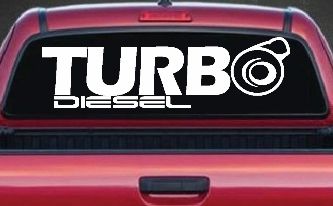 Turbo Diesel Off Road Car or Truck Window Decal Sticker