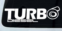 Turbo Diesel Off Road Car or Truck Window Decal Sticker