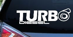 Turbo Diesel Off Road Car or Truck Window Decal Sticker