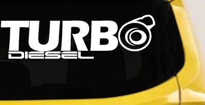 Turbo Diesel Off Road Car or Truck Window Vinyl Decal Sticker