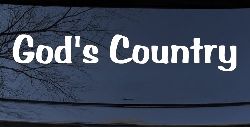 God's Country Christian Car or Truck Window Decal Sticker