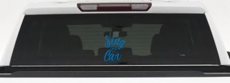 I Dont Sing in the Car I Perform Music Car or Truck Window Decal Sticker (Sky Blue)