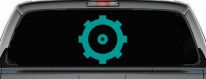 US Navy ENGINEMAN Insignia Symbol Military Car or Truck Window Decal Sticker (Turquoise)