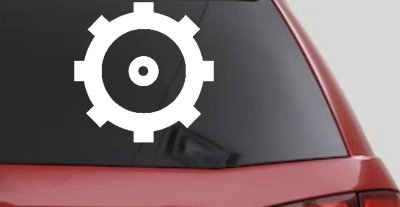 US Navy ENGINEMAN Insignia Symbol Military Car or Truck Window Vinyl Decal Sticker