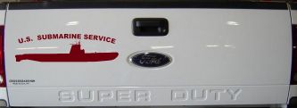US Navy Submarine Service Balao Class Military Car or Truck Window Decal Sticker (Burgundy)