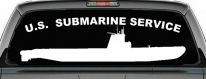 US Navy Submarine Service Balao Class Military Car or Truck Window Decal Sticker