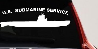 US Navy Submarine Service Balao Class Military Car or Truck Window Vinyl Decal Sticker