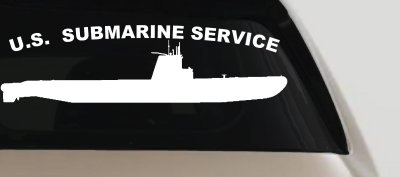 US Navy Submarine Service Balao Class Military Car or Truck Window Vinyl Decal Sticker