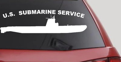 US Navy Submarine Service Balao Class Military Car or Truck Window Vinyl Decal Sticker